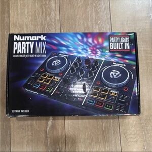 Numark Party Mix DJ Controller with Built-In Light Show - Black
